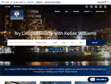 Tablet Screenshot of ivyleaguerealtytexas.com